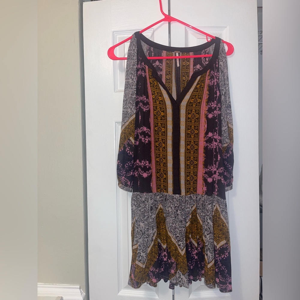 Free People Bohemian Floral Dress
